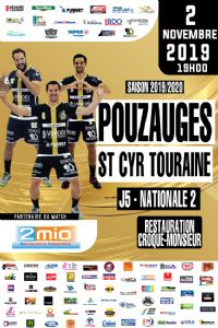 N2M Pouzauges reçoit St Cyr Handball. Le samedi 2 novembre 2019 à Pouzauges. Vendee.  19H00